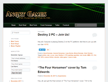 Tablet Screenshot of angrygames.com